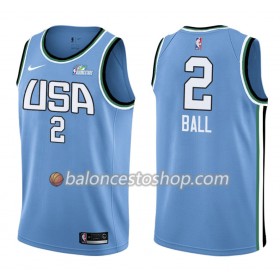 Camiseta Hombre NBA Los Angeles Lakers Lonzo Ball 2 Nike 2019 Rising Star Swingman